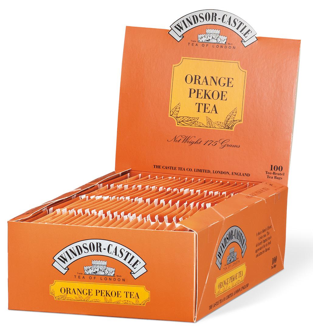 Windsor-Castle: Orange Pekoe Tea 100 Beutel – Vorratspack für Teeliebhaber, vollmundig und aromatisch