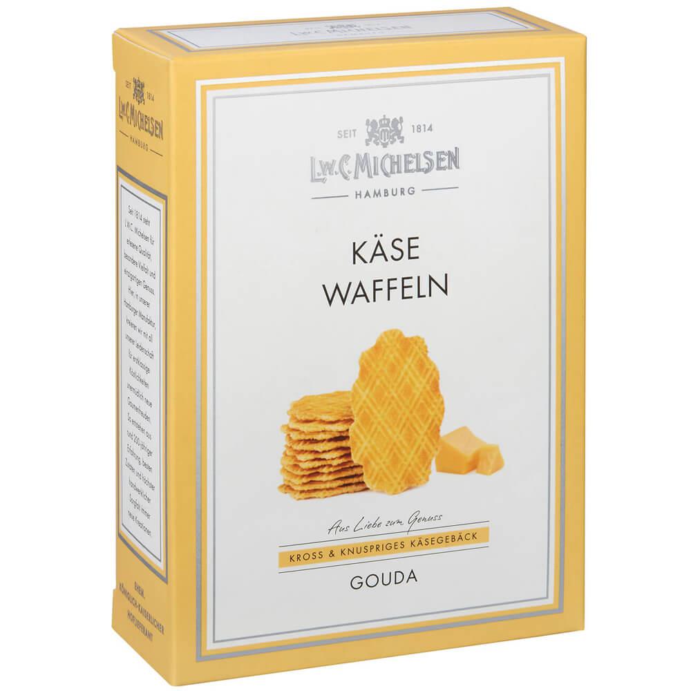 Käse-Waffeln mit Gouda: Unsere Käse-Waffeln mit Gouda sind ein wahres Meisterwerk der Feinkostkunst. Seit 1814 steht unser...
