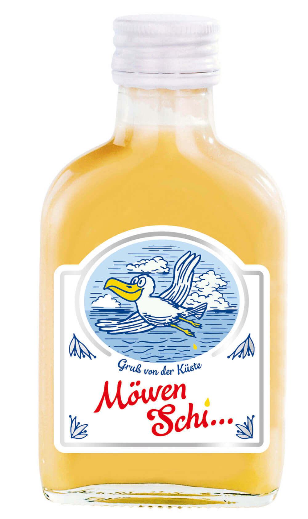 Möwen-Sch...-Flachmann-: Tauchen Sie ein in die Welt der Nord- und Ostsee mit unserem humorvollen Möwen-Sch...-Flachmann....