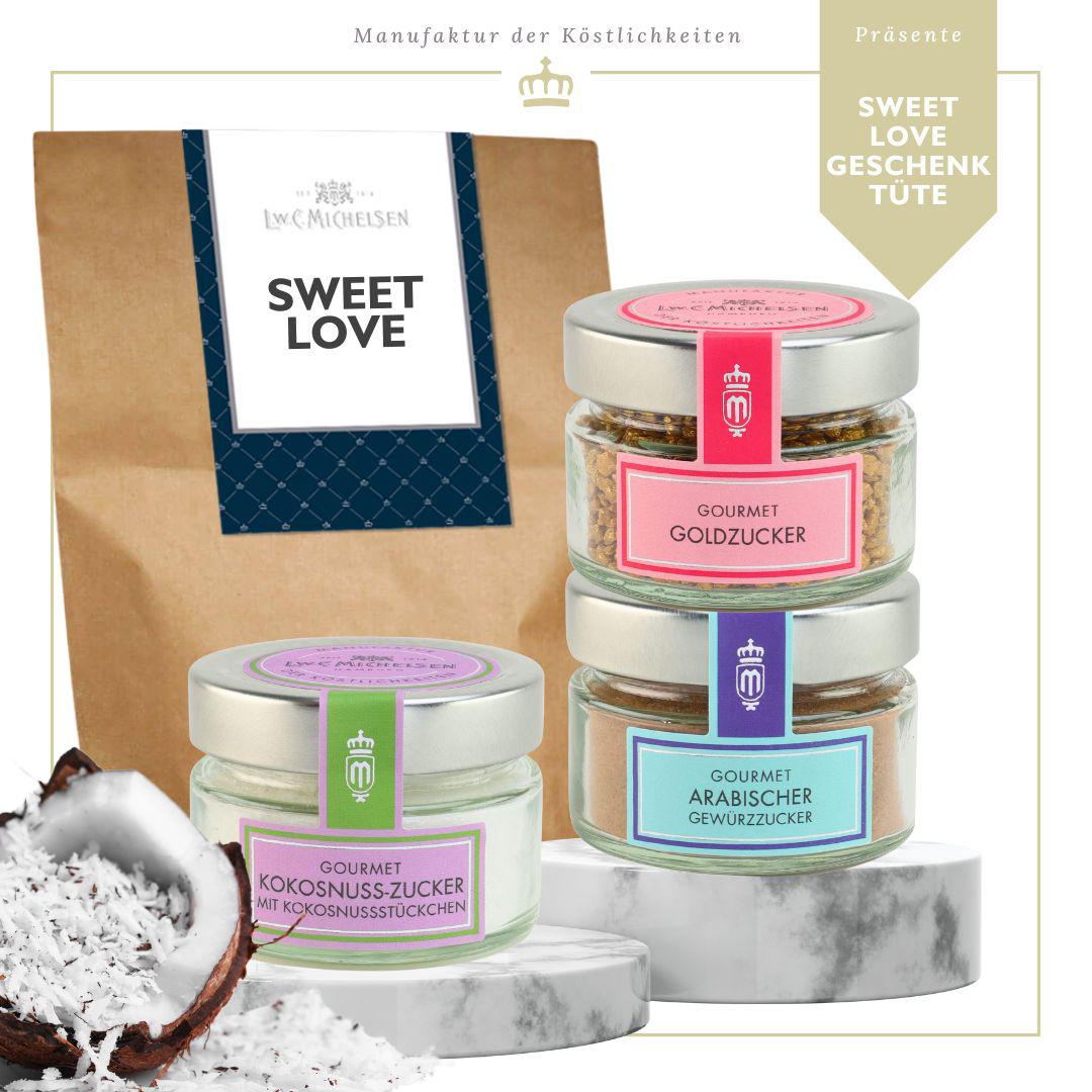 Sweet Love - Geschenktüte: Verführung der Sinne mit süßen und aromatischen Genüssen