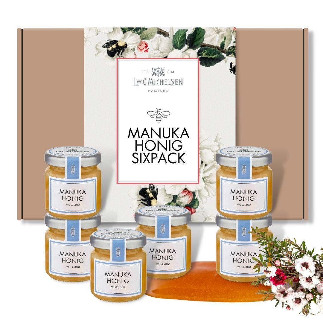 6er Set Honig MANUKA - Geschenk-Schachtel: Exklusive Manuka-Honig-Spezialitäten für Entdecker