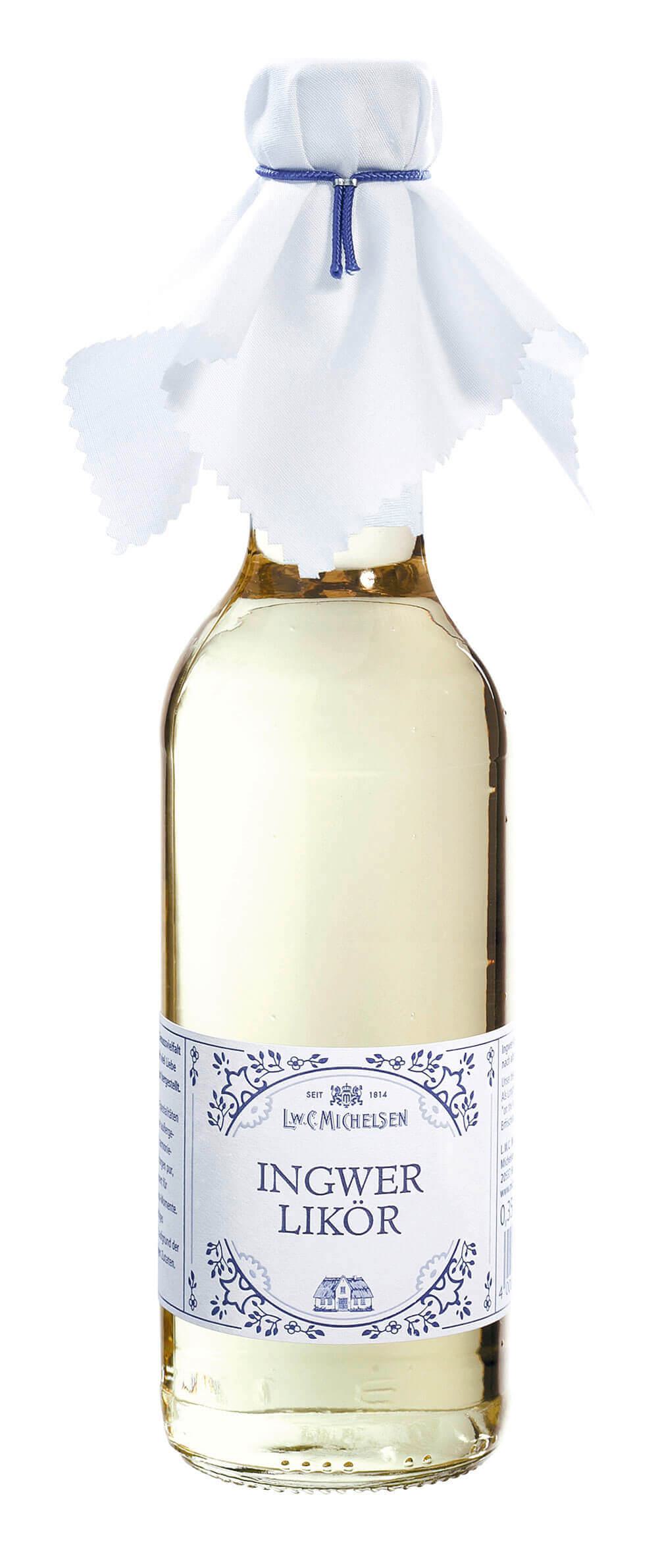 Landhaus Ingwer-Likör -gross-: Entdecken Sie den Landhaus Ingwer-Likör von L.W.C. Michelsen, eine nordische Spezialität, die...