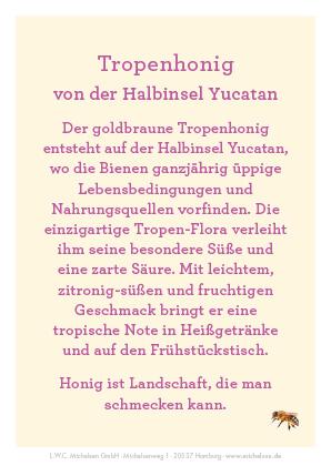 Yucatan-Honig Miniatur: Ausdrucksstark und blumig, mit einem fruchtigen Aroma
