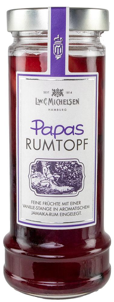 Papas Rumtopf -groß-: Unser Papas Rumtopf ist ein wahres Meisterwerk der Feinkostkunst. Hergestellt aus sonnenverwöhnten...