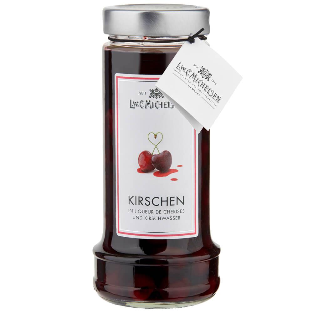 Mamas Rumkirschen - groß: Sauerkirschen mit Vanille in Rum verfeinert, ideal als Dessert oder Topping für Eis