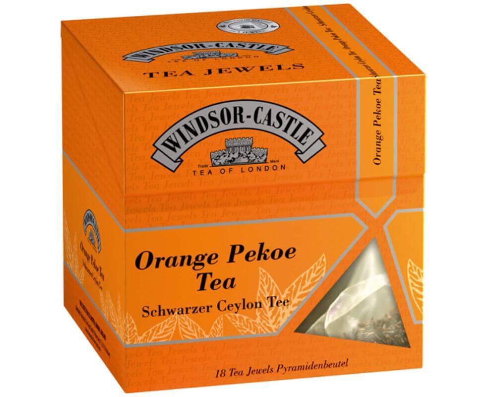 Windsor-Castle: Orange Pekoe Tea 18 Pyramiden-Beutel: Entdecken Sie den Windsor Castle Orange Pekoe Tea, eine exquisite...