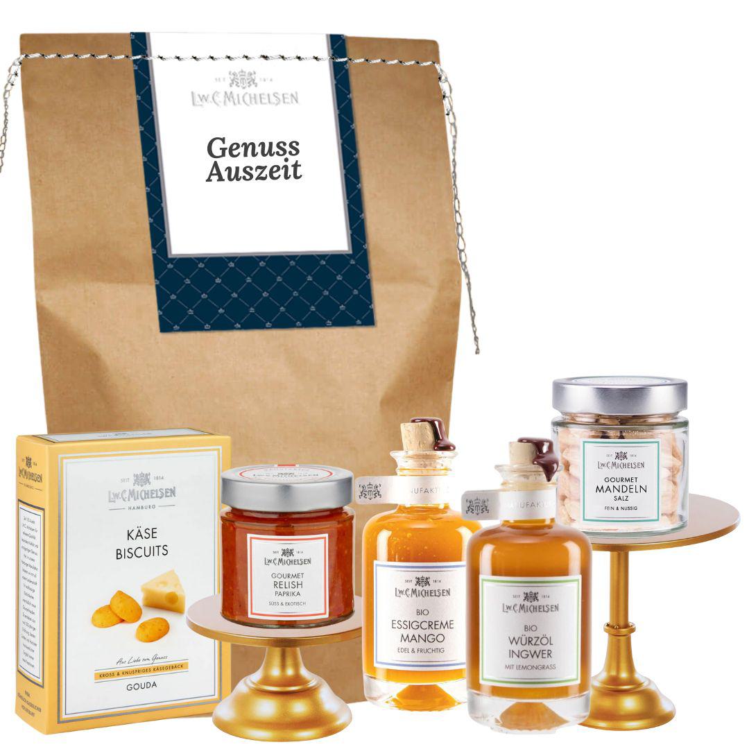 Genuss-Auszeit - Geschenktüte: Exquisite Feinkost für Wohlfühlmomente