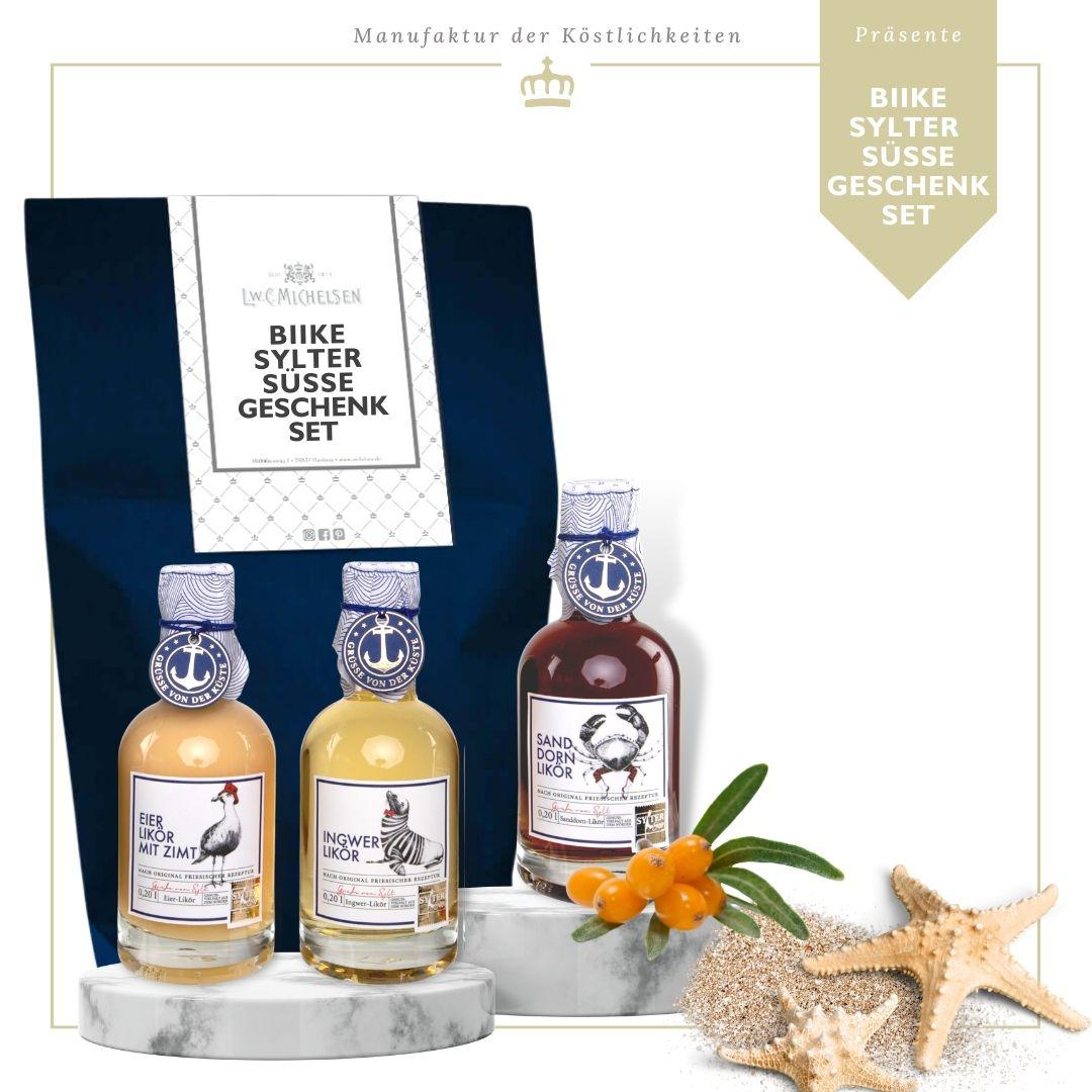 Biike Sylter Süsse Likör Geschenkset: Friesische Likör-Spezialitäten für Nordseeliebhaber