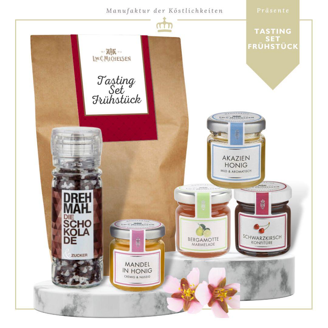 Tastingbox Frühstück - Geschenktüte: Fruchtige Versuchungen für den Frühstückstisch
