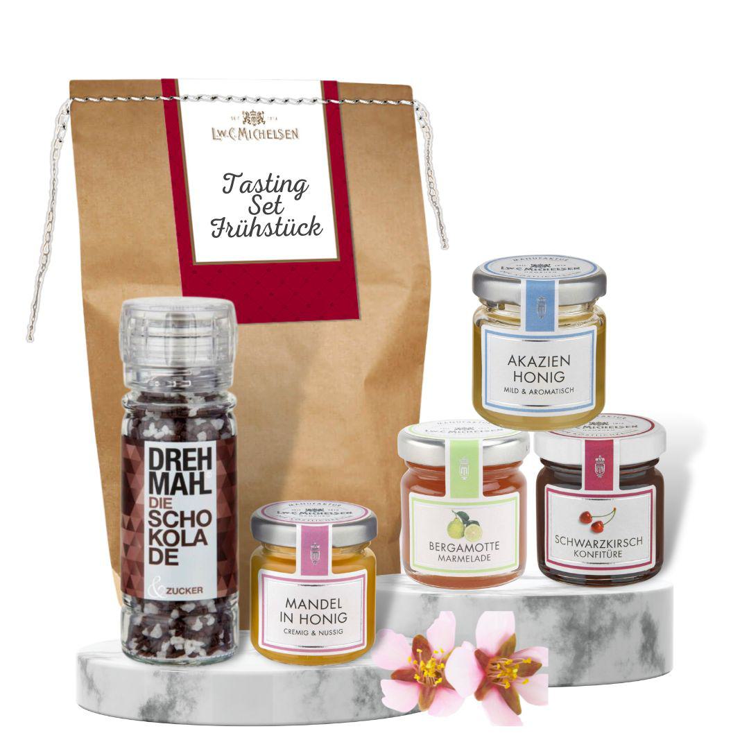 Tastingbox Frühstück - Geschenktüte: Fruchtige Versuchungen für den Frühstückstisch