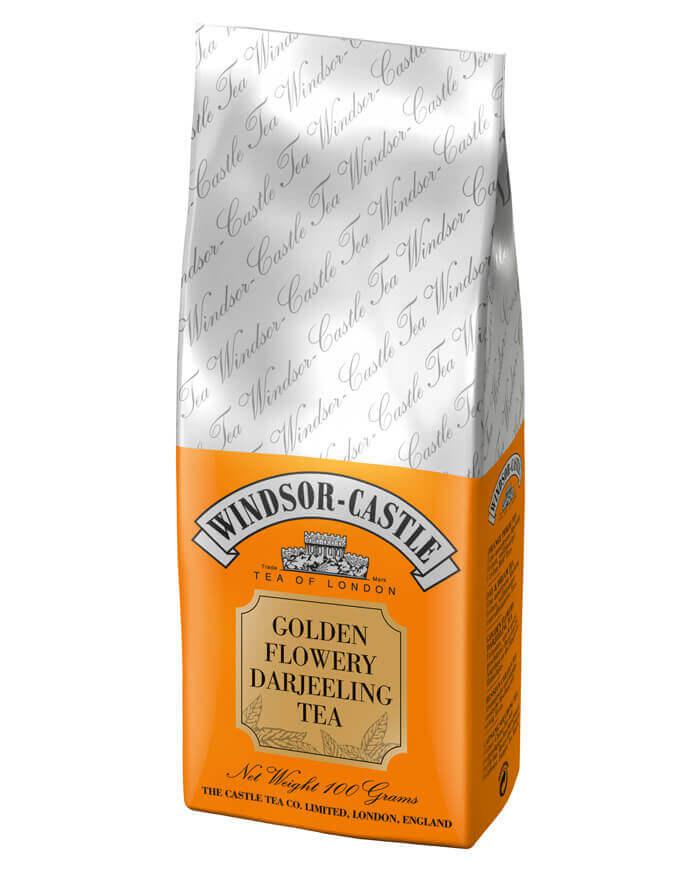 Windsor-Castle: Golden Flowery Darj.Tea 100g Tüte: Entdecken Sie den Windsor-Castle Golden Flowery Darjeeling Tee, ein...
