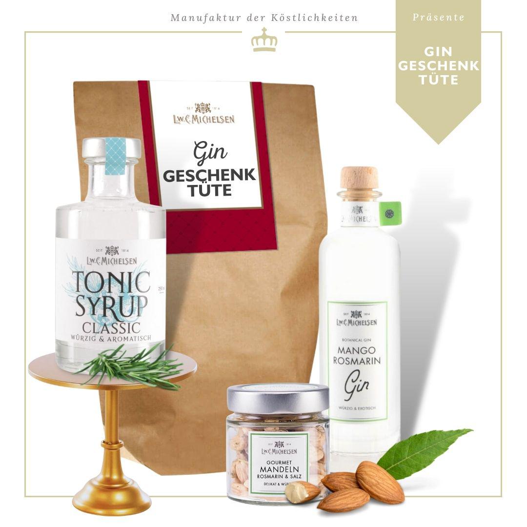 Gin - Geschenktüte: Genussvolles Set für Gin-Liebhaber und Feinschmecker