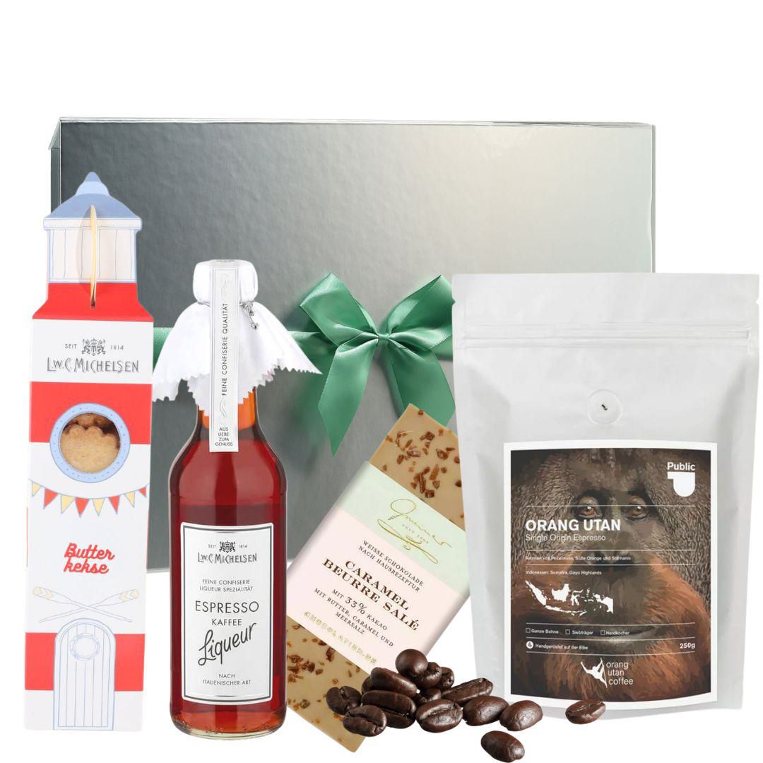 Hamburger Kaffee Kistchen - Geschenkbox: Edle Kaffeegenüsse aus der Hansestadt