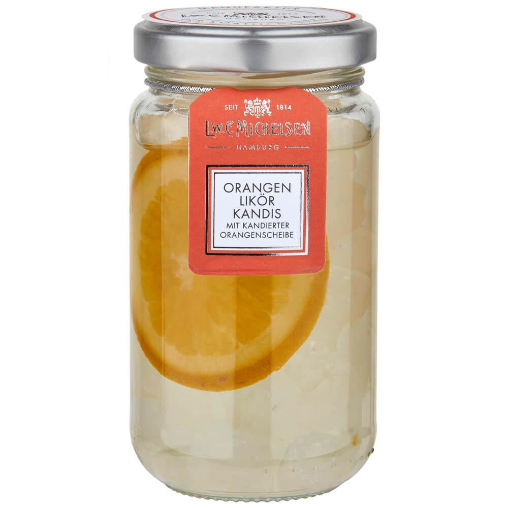 Orangenkandis mit Orangenscheibe -Anhänger-: Entdecken Sie den exquisiten Orangenlikör-Kandis von L.W.C. Michelsen, der seit...