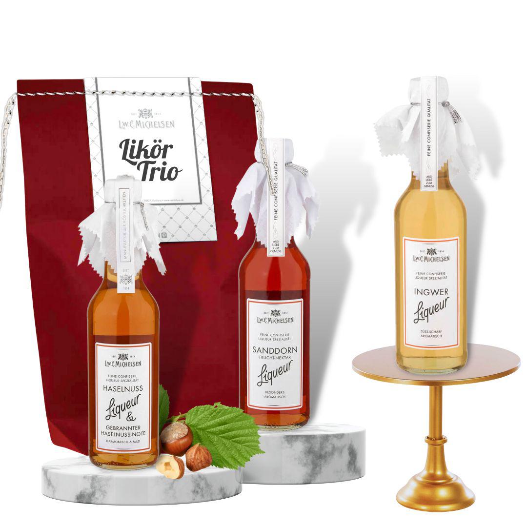 Leckeres Likör-Trio - Geschenktüte: Drei feine Liköre für besondere Momente