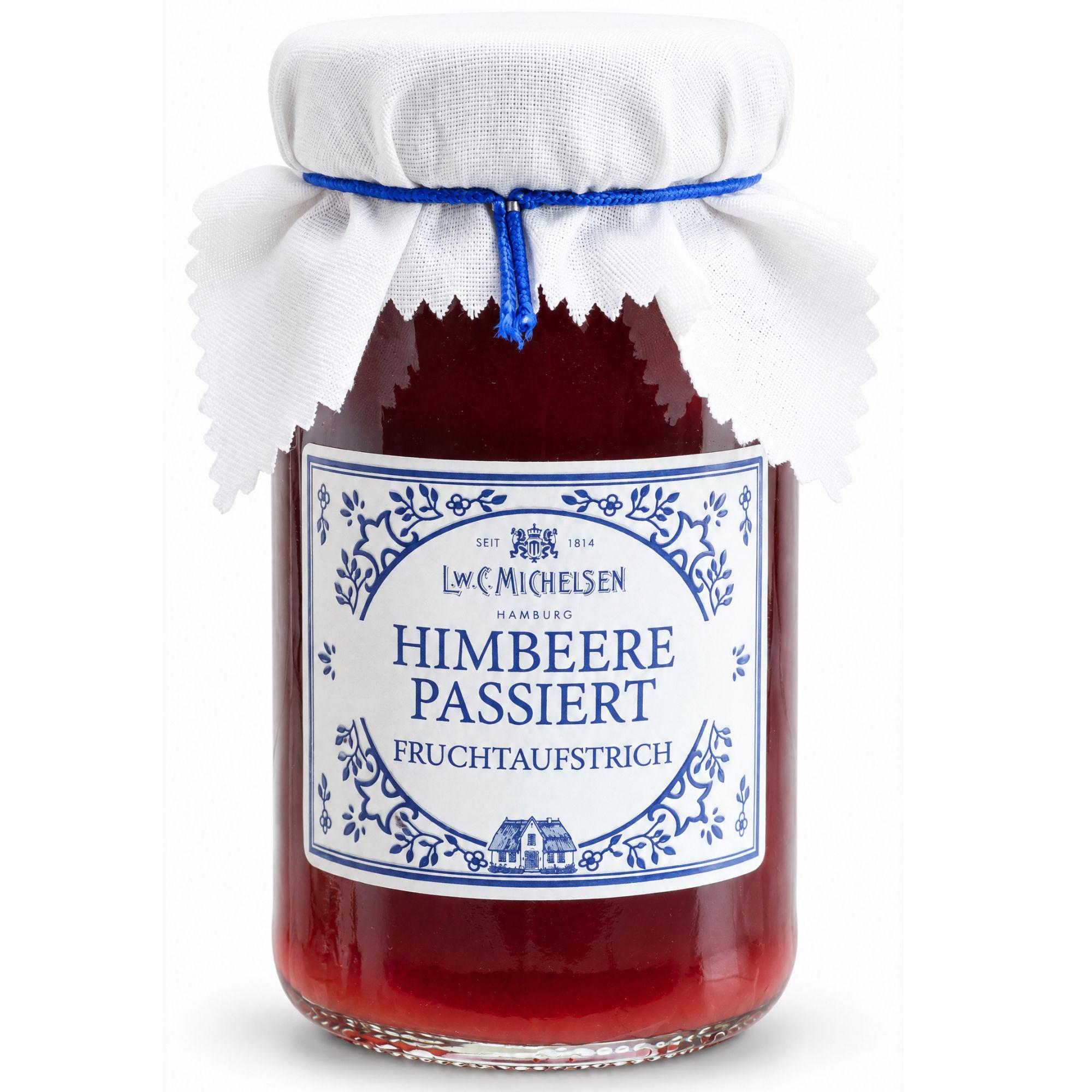L.W.C. Michelsen Himbeere Passiert Fruchtaufstrich, Stoffhaube