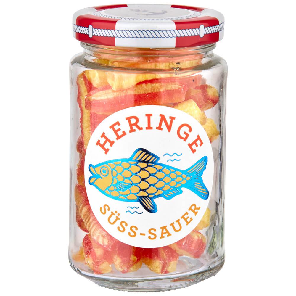Süß-Saure Heringe: Tauchen Sie ein in den erfrischenden Genuss unserer fruchtigen Zitronen-Bonbons. Diese kleinen...