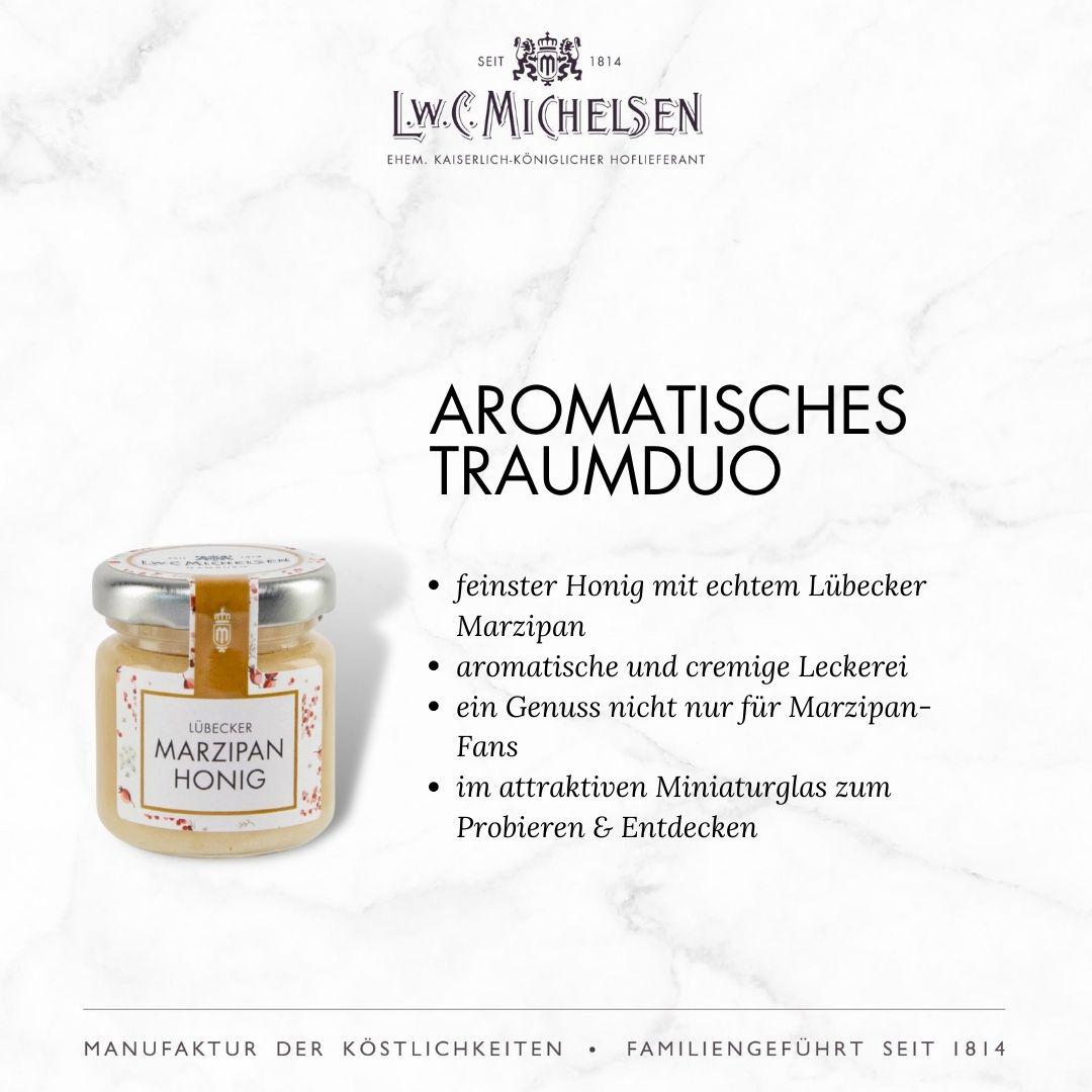 6er Weihnachtsset - Geschenk-Schachtel: Festliche Honig- und Nuss-Cremes für süße Genussmomente