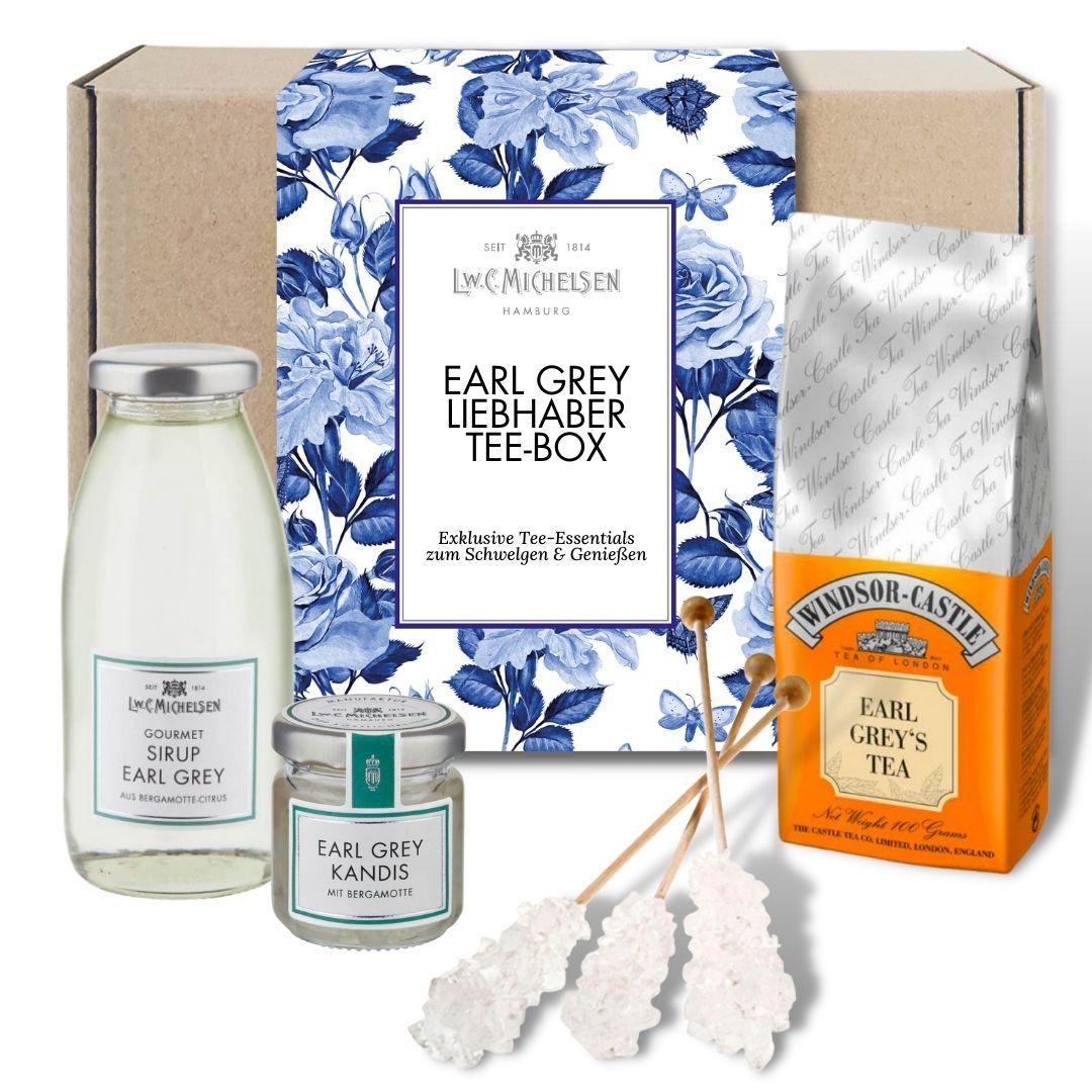 Tee-Set EARL GREY Tee-Liebhaber - Geschenk-Schachtel: Edler Earl Grey für wahre Tee-Genießer