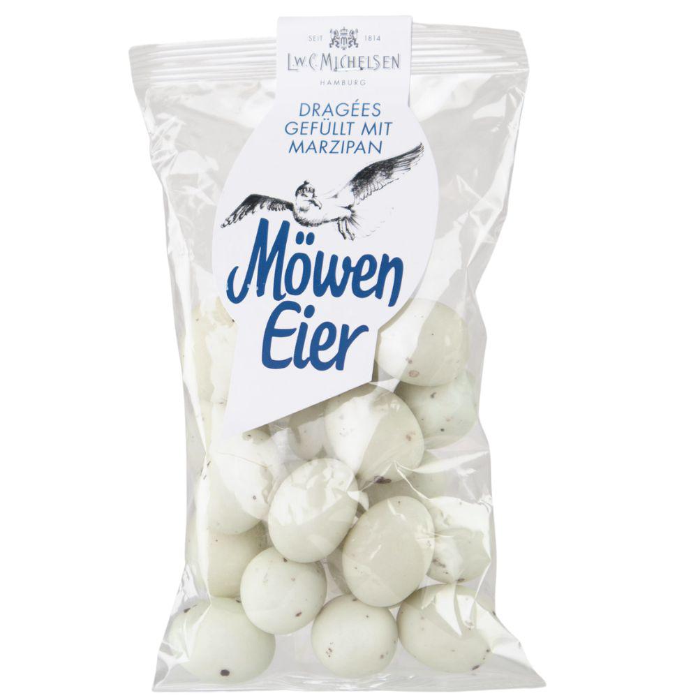 Süße Möwen-Eier -Beutel-: Tauchen Sie ein in die Welt des Genusses mit unseren exquisiten Marzipan-Möweneiern. Diese...