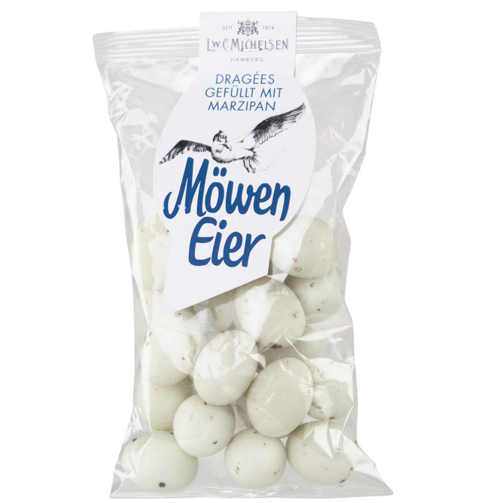 Süße Möwen-Eier -Beutel-: Tauchen Sie ein in die Welt des Genusses mit unseren exquisiten Marzipan-Möweneiern. Diese...