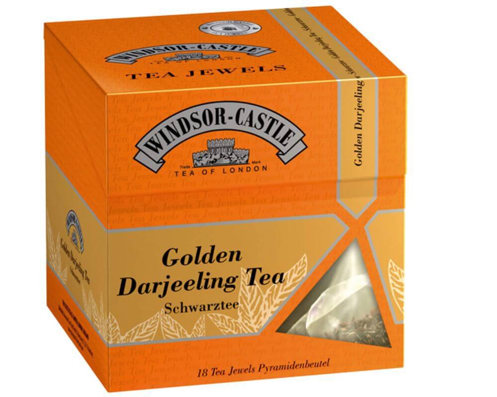 Windsor-Castle: Golden Darjeeling Tea 18 Pyramiden-Beutel: Entdecken Sie den Windsor-Castle Golden Darjeeling Tea in 18...
