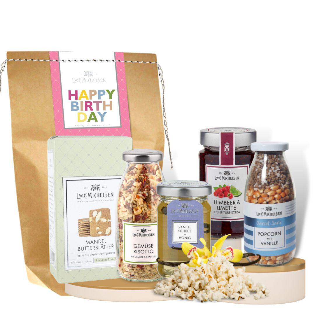 Happy Birthday - Geschenktüte: Süße Glückwünsche mit einer feinen Auswahl