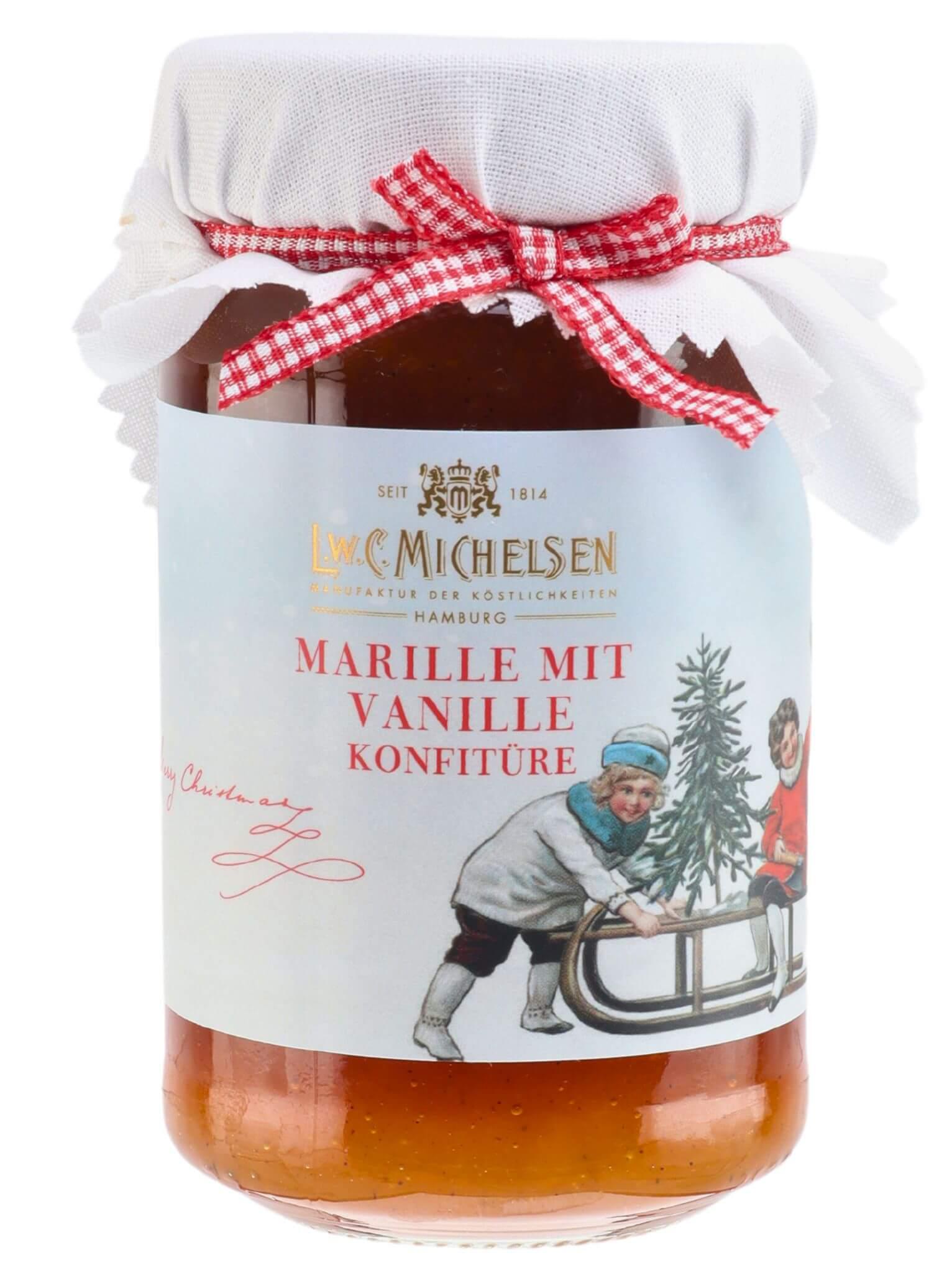 Weihnachts-Konfitüre Marille & Vanille: Tauchen Sie ein in die süße Welt von L.W.C. Michelsen mit unserer exquisiten...