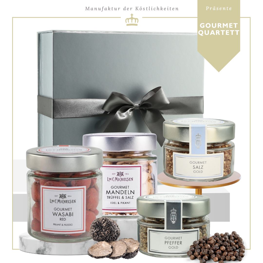 Gourmet Quartett - Magnetbox - Die stilvolle Art, Genuss zu verschenken