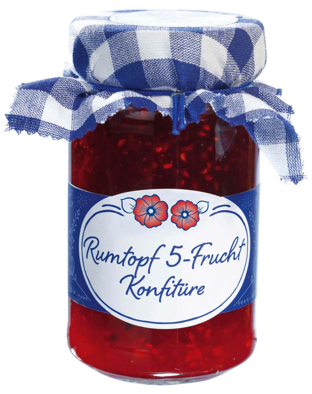 Mamas Rumkirschen - groß: Sauerkirschen mit Vanille in Rum verfeinert, ideal als Dessert oder Topping für Eis