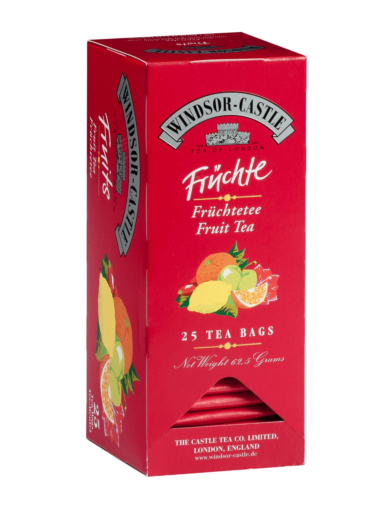 Windsor-Castle: Früchtetee 25 Beutel: Entdecken Sie den Windsor-Castle Früchtetee, eine exquisite Mischung aus Apfel,...