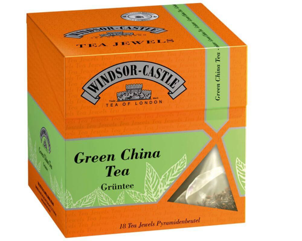 Windsor-Castle: Green China Tea 18 Pyramiden-Beutel: Entdecken Sie den Windsor-Castle Green China Tea in 18...