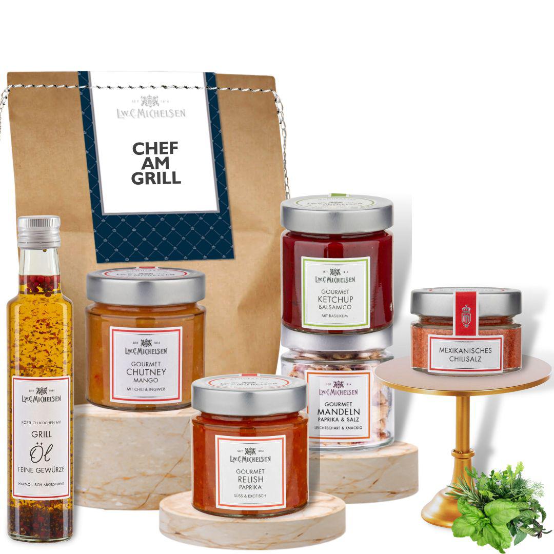 Chef am Grill - Geschenktüte: Köstliche Begleiter für unvergessliche BBQ-Momente