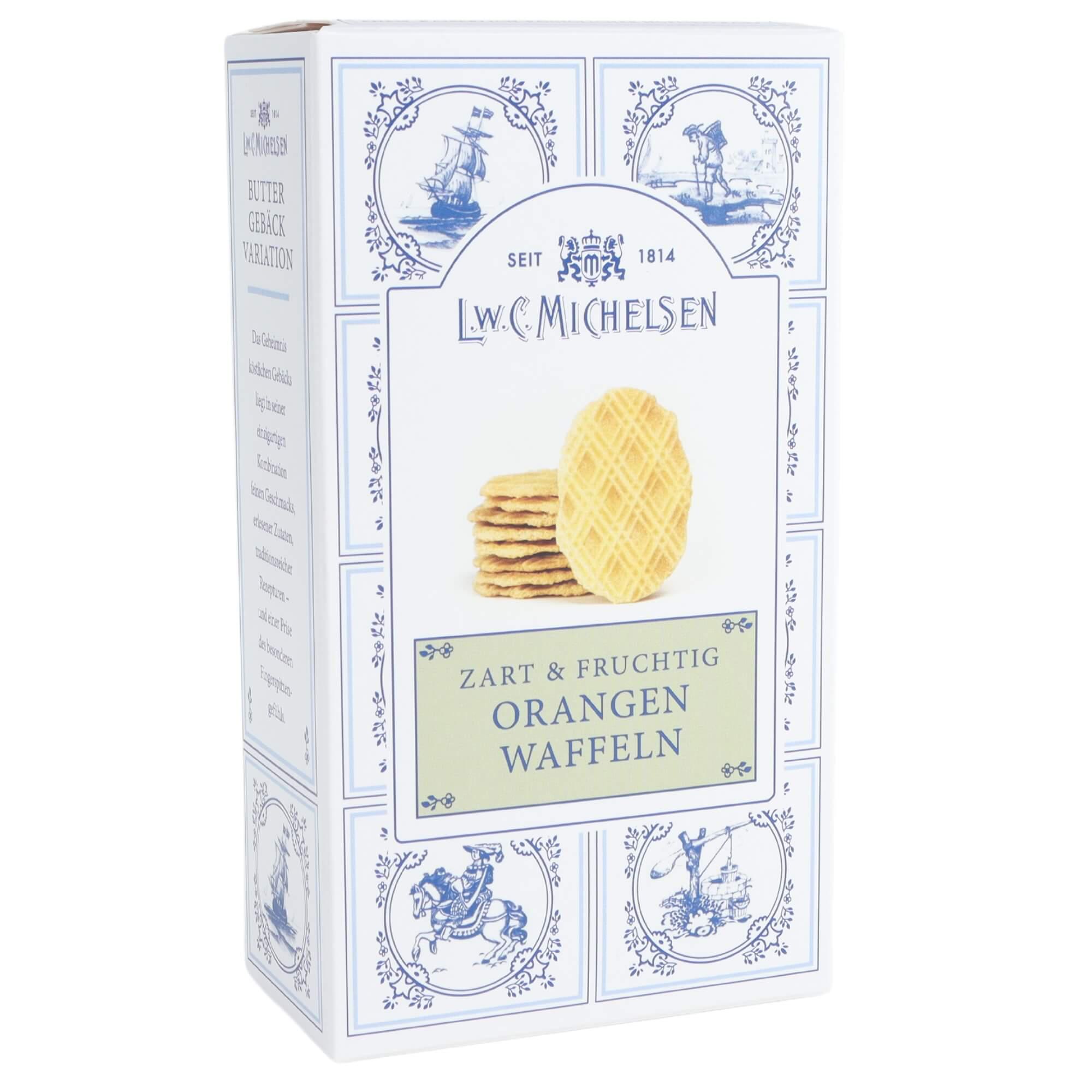 Kleine Butterwaffeln mit Orange: Unsere knusprig-fruchtigen Miniwaffeln mit feiner Orangenote sind ein wahres...