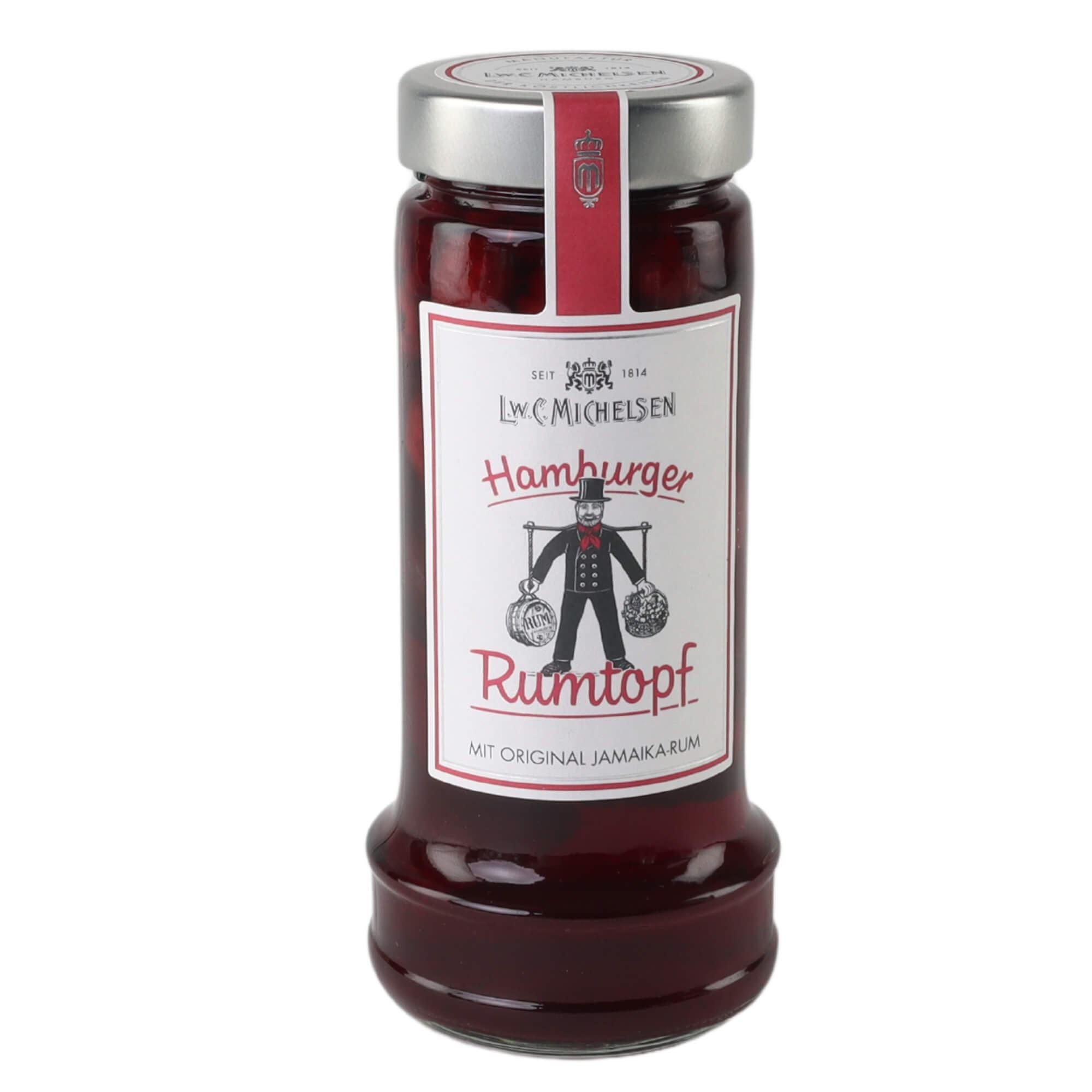 Hamburger Rumtopf -groß-: Der große Hamburger Rumtopf ist ein wahres Meisterwerk der Feinkostkunst. Seit 1814 vereinen wir...