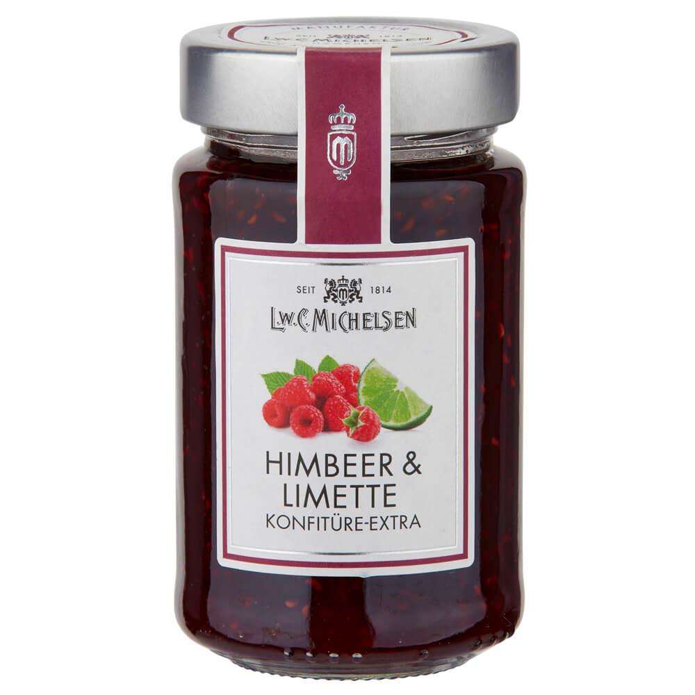 Himbeer & Limette Konfitüre -Extra-: Unsere Himbeer & Limette Konfitüre -Extra- vereint die Frische saftiger Himbeeren mit...