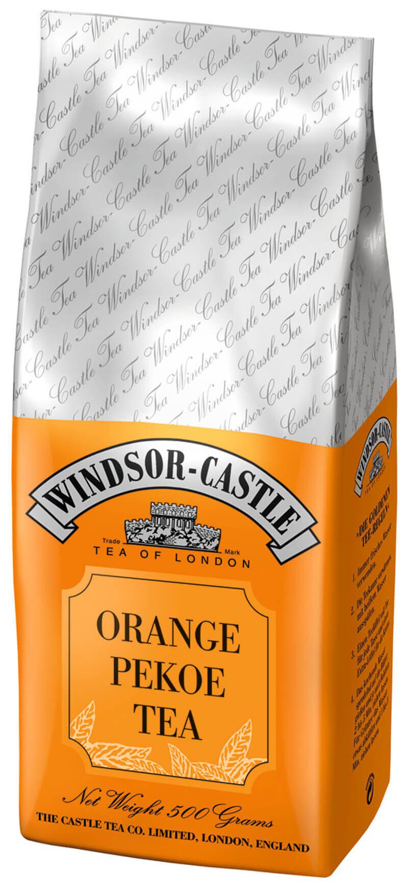 Windsor-Castle: Orange Pekoe Tea 500g Tüte: Entdecken Sie den Windsor Castle Orange Pekoe Tea, eine exquisite Mischung, die...