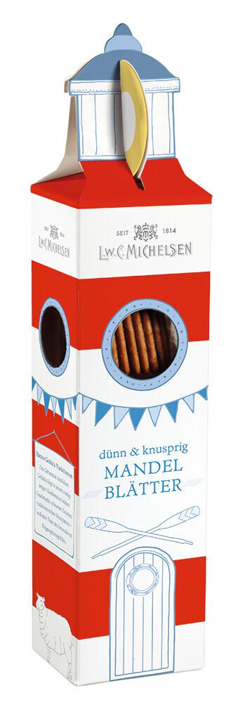 Leuchtturm Mandel-Blätter: Leuchtturm Mandel-Blätter – ein knuspriges Gebäck, das seit 1848 nach einem bewährten Rezept...