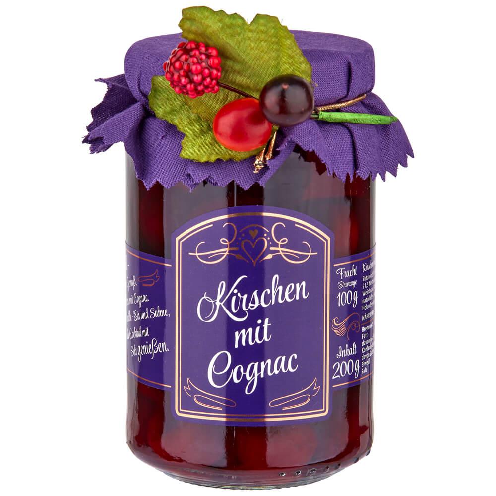 Betthupferl mit Kirschen: Kirschen im Himbeerlikör mit Cognac, perfekt für besondere Desserts