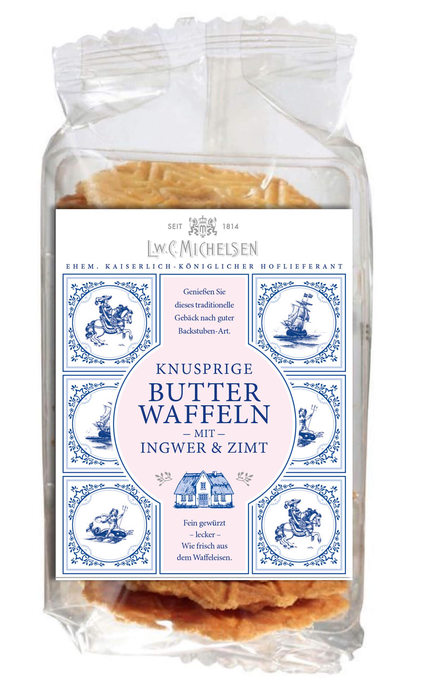 Delfter Waffeln Ingwer & Zimt: Tauchen Sie ein in die Welt der L.W.C. Michelsen Delfter Waffeln mit Ingwer und Zimt. Seit...