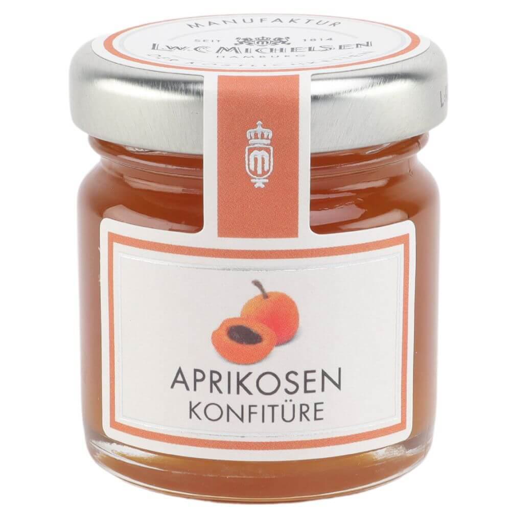 Aprikosen-Konfitüre-Mini-: Unsere Aprikosenkonfitüre-Mini ist eine wahre Sommerkomposition, die aus den besten,...