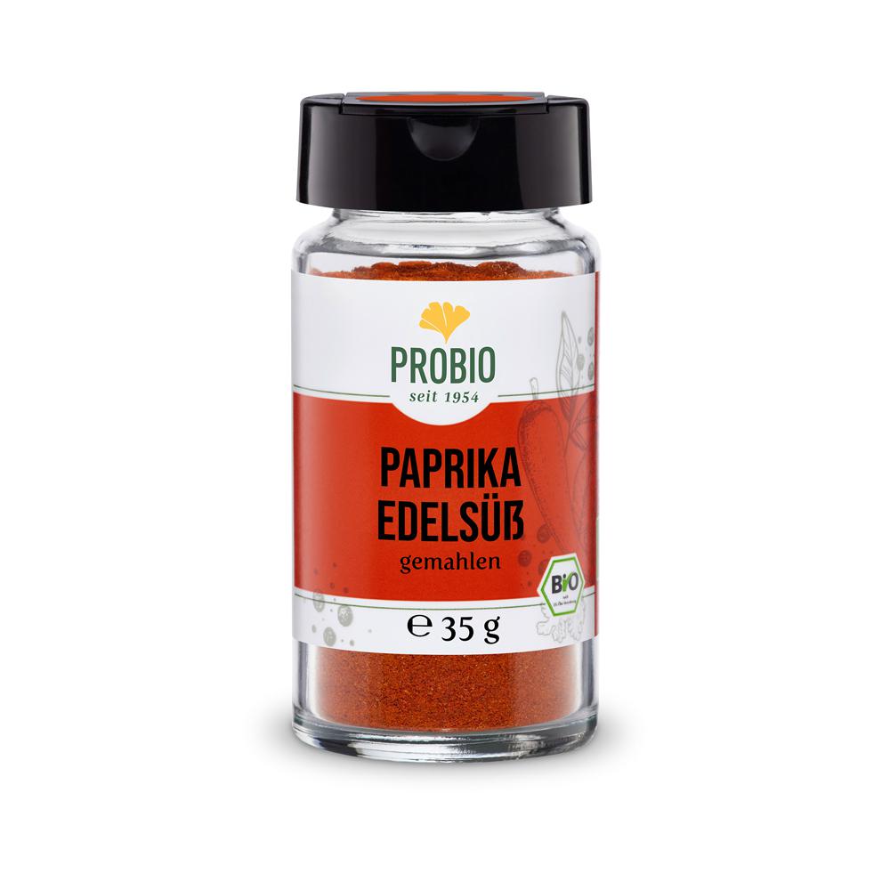 Probio: Paprika edelsüß gemahlen 35g Glas (BIO): Tauchen Sie ein in die Welt der feinen Gewürze mit unserem PROBIO Paprika...