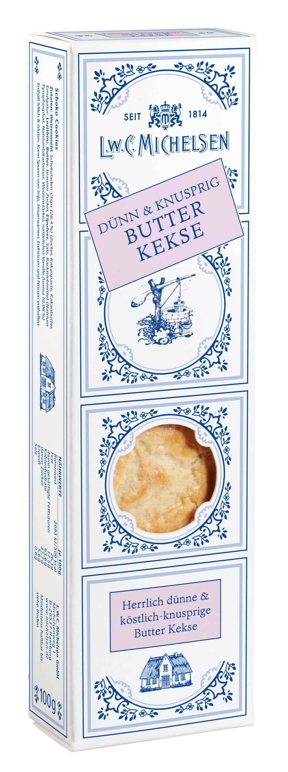 Landhaus Butterkekse: Unsere Landhaus Butterkekse sind ein wahres Meisterwerk der Feinkostkunst. Seit 1814 steht unser Name...