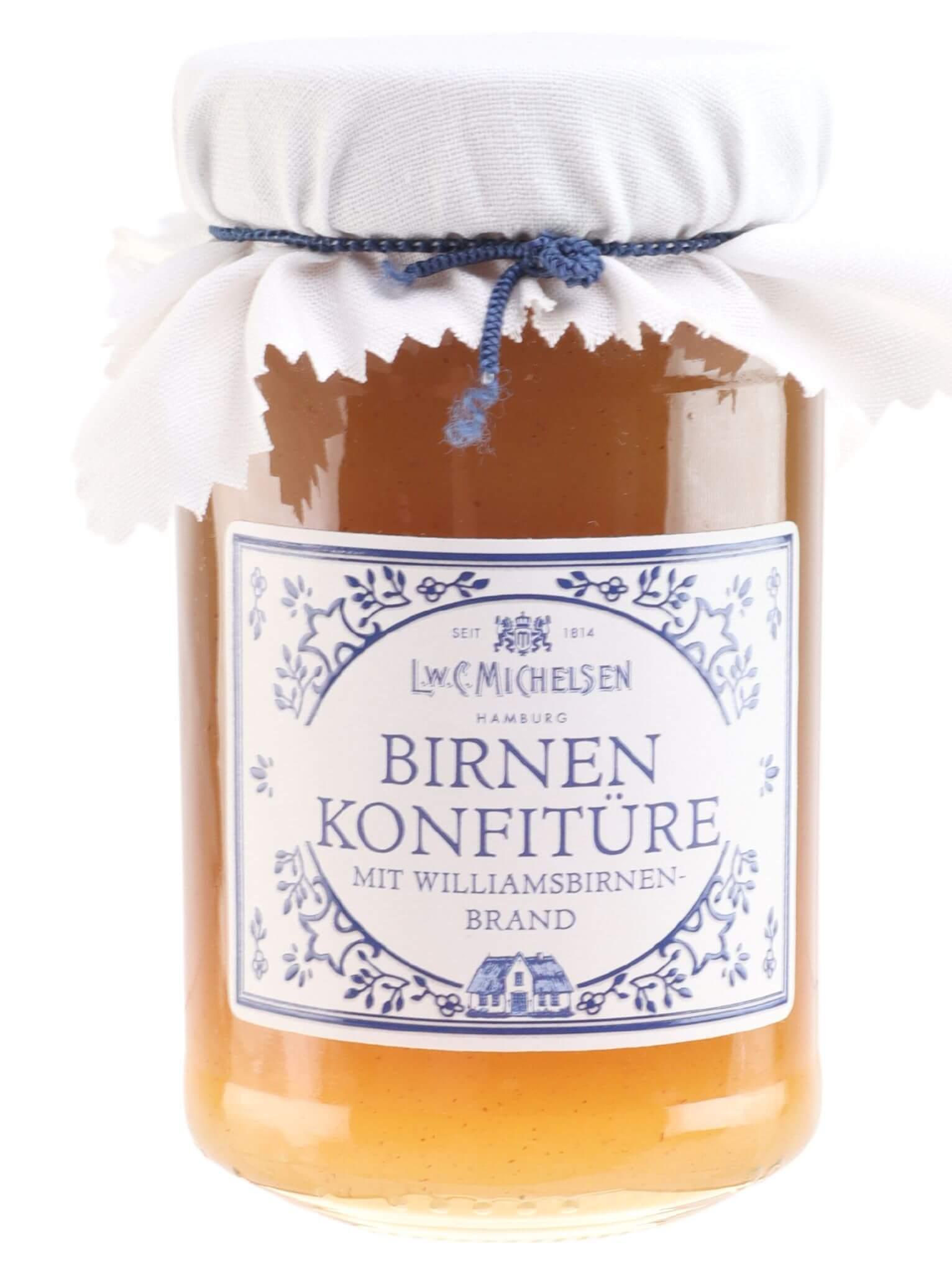 Landhaus Birnen-Konfitüre mit Williamsbirnenbrand: Entdecken Sie die exquisite Landhaus Birnen-Konfitüre mit...