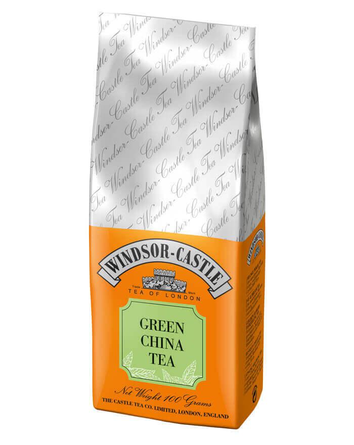 Windsor-Castle: Green China Tea 100g Tüte: Entdecken Sie den Windsor-Castle Green China Tea, einen kräftigen Grüntee aus dem...