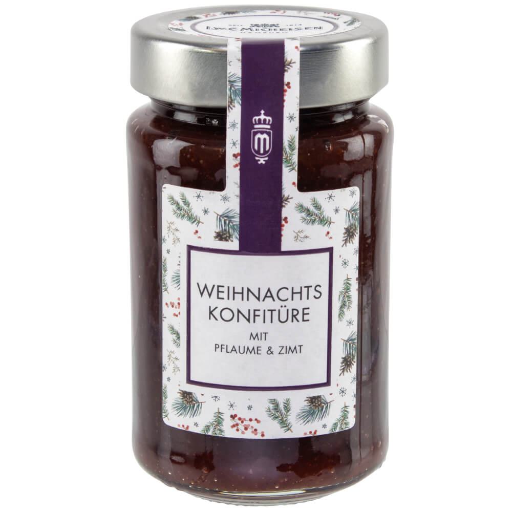 Weihnachts-Konfitüre mit Pflaume & Zimt: Tauchen Sie ein in den winterlichen Genuss unserer Weihnachts-Konfitüre mit Pflaume...