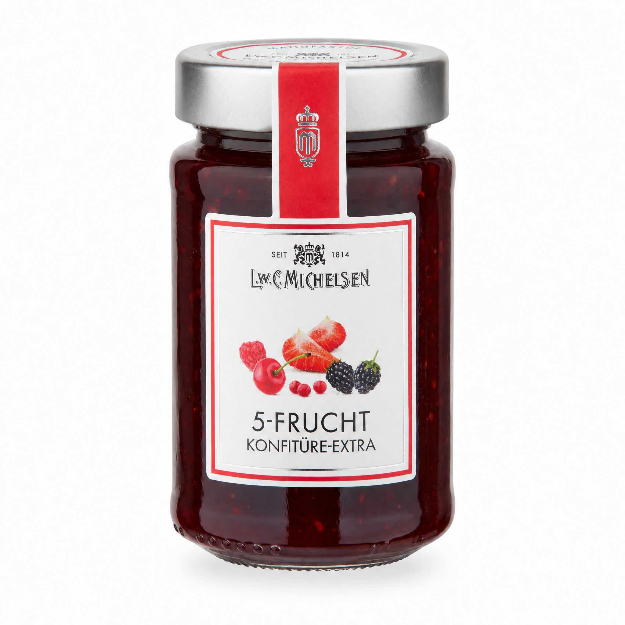 L.W.C. Michelsen 5-Frucht Konfitüre-Extra im Glas