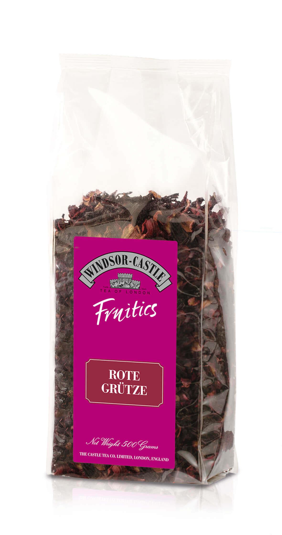 Windsor-Castle: Rote Grütze 500g Tüte: Entdecken Sie den exquisiten Windsor-Castle Rote Grütze Früchtetee, der mit seinem...