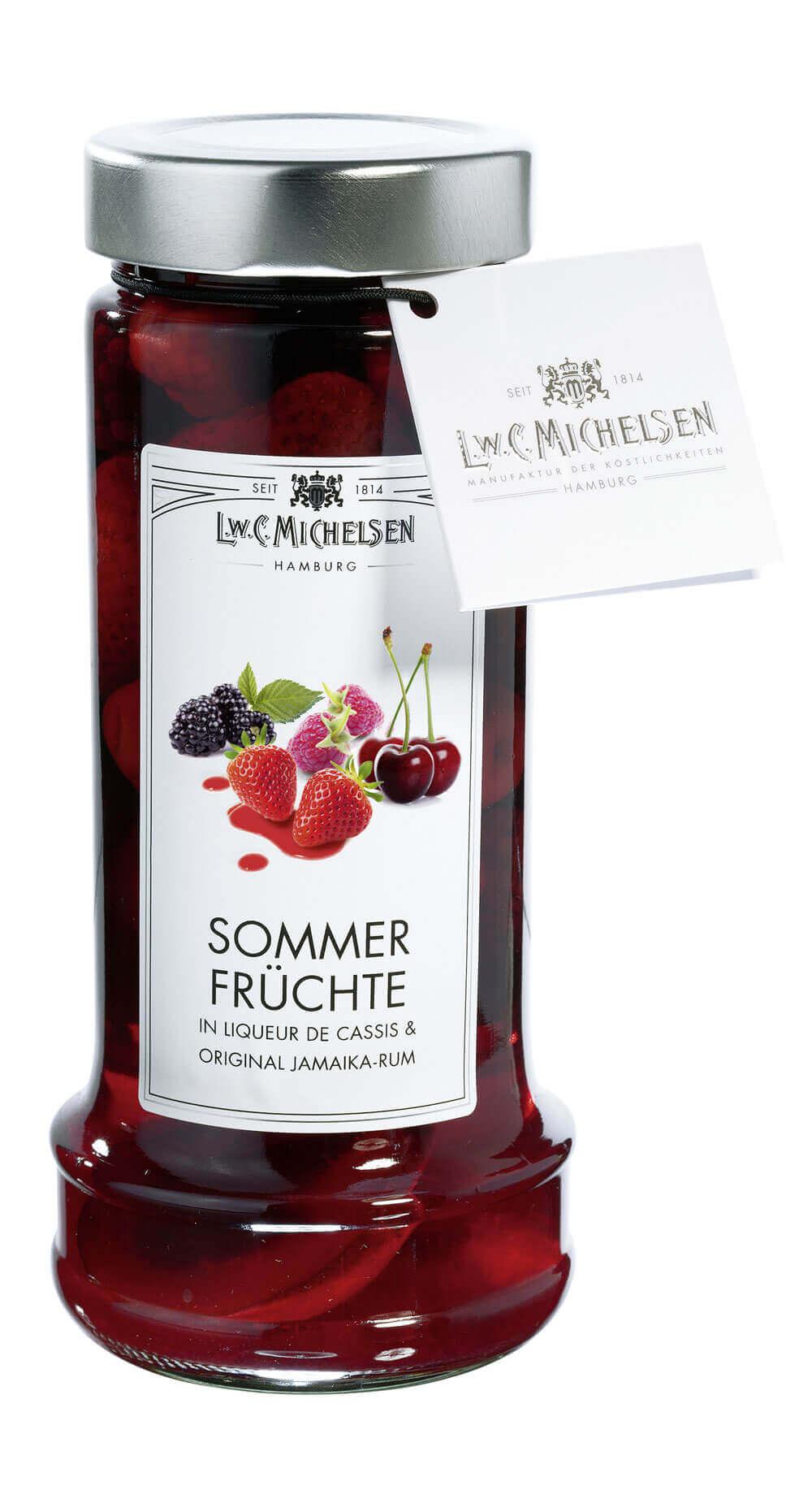 Mamas Rumkirschen - groß: Sauerkirschen mit Vanille in Rum verfeinert, ideal als Dessert oder Topping für Eis
