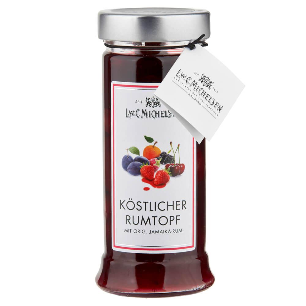Mamas Rumkirschen - groß: Sauerkirschen mit Vanille in Rum verfeinert, ideal als Dessert oder Topping für Eis